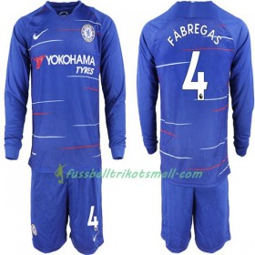 Fußballtrikots Chelsea Cesc Fabregas 4 Kinder 2018-2019 Langarm Heimtrikotsatz kaufen